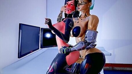 Shemale Doggystyled Young Girl In 3d Porn Cyberpunk 2077