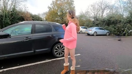 Flashing in a Busy Carpark
